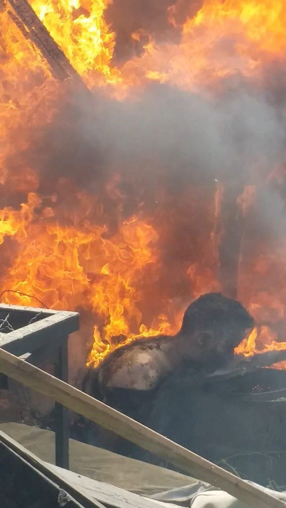 Today Israel burnt civilians alive again deliberately