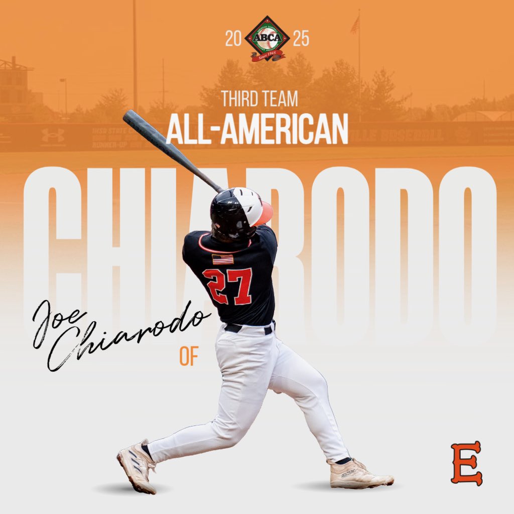 Edwardsville HS Tigers Baseball (@evilletigerbb) on Twitter photo Congratulations to <a href="/EvilleTigerBB/">Edwardsville HS Tigers Baseball</a> ‘25 Outfielder <a href="/joechiarodo/">Joseph Chiarodo</a> on being named <a href="/ABCA1945/">ABCA</a> Third Team All-American! Congratulations to <a href="/EvilleTigerBB/">Edwardsville HS Tigers Baseball</a> ‘25 Outfielder <a href="/joechiarodo/">Joseph Chiarodo</a> on being named <a href="/ABCA1945/">ABCA</a> Third Team All-American!