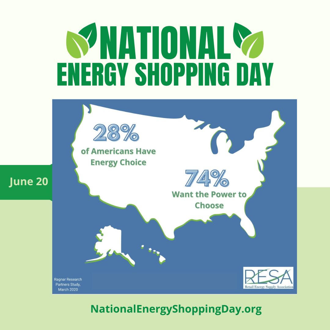 Did you know that 74% of Americans want to choose their energy provider, but only 28% have that option? Today is #NationalEnergyShoppingDay! Our client <a href="/RESAUSA/">RESA USA</a> and its members are shining a light on the gap between what consumers want and what most still lack— energy choice.