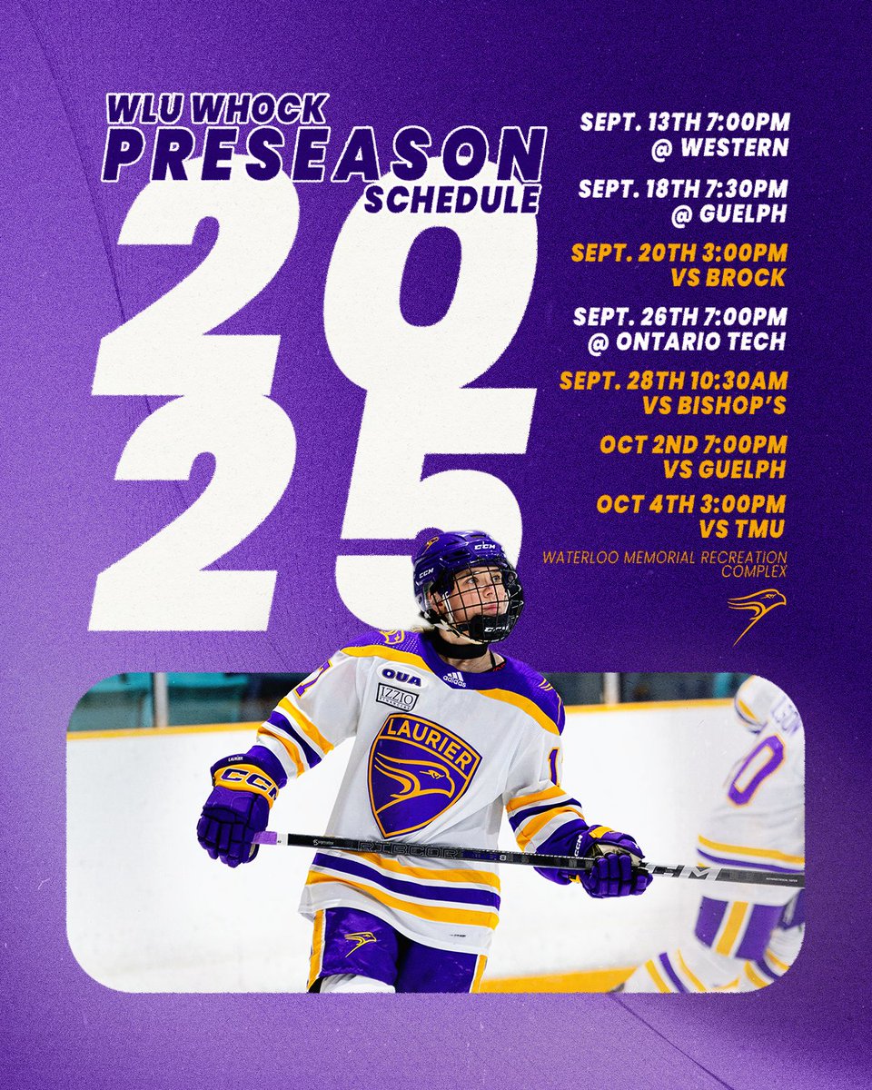 🚨 Golden Hawks women's hockey will lace up their skates for 7⃣ preseason games ahead of the 2025-26 regular season.

📰 Details: tinyurl.com/295n9vcm
🗓️ Schedule: tinyurl.com/273mbzqo

#SoarAbove