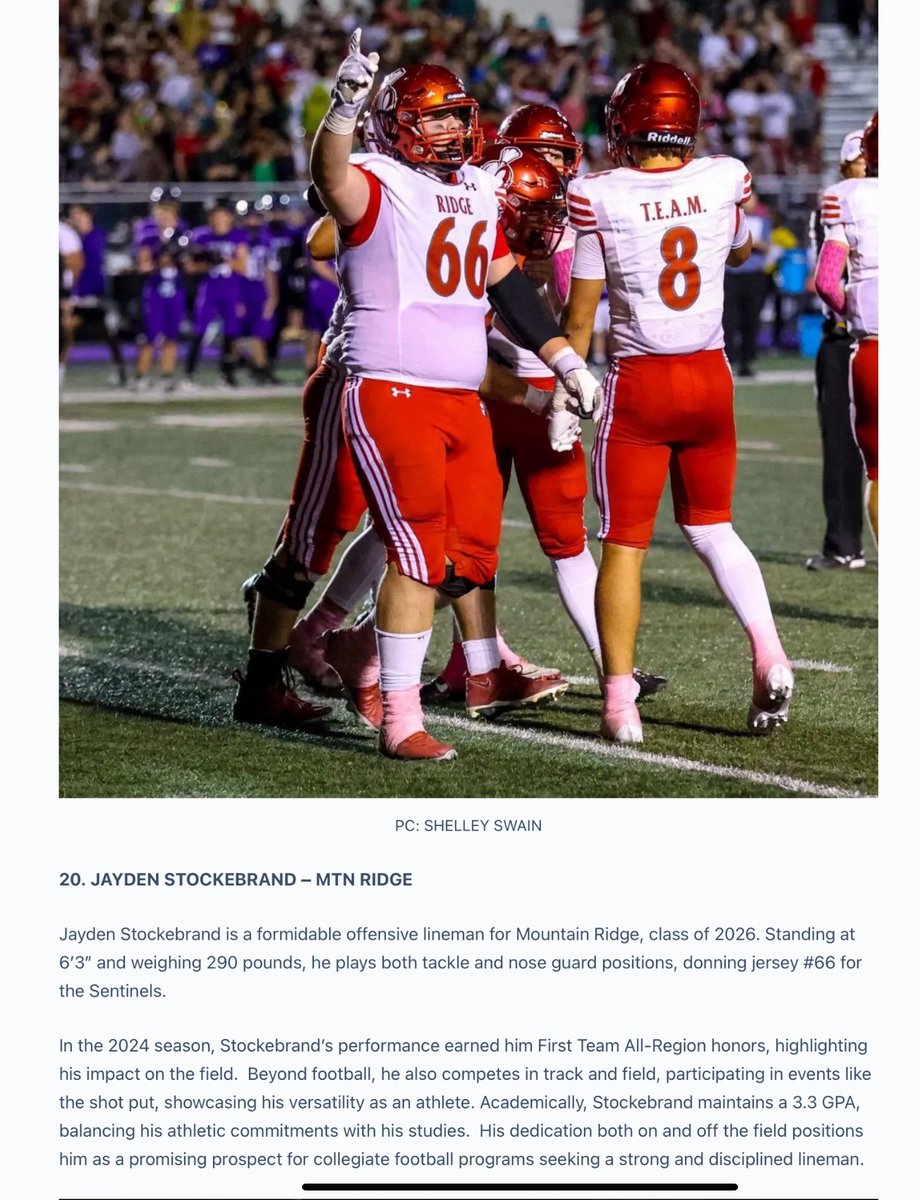 Jayden Stockebrand 🥞 (@jaydenstock77) on Twitter photo Thank you <a href="/SlingintheP/">Slingin’ the Pill Media™️</a> for the write up!! <a href="/TheRidgeFBLL/">Mountain Ridge Football</a> <a href="/nick_robins10/">Nick Robins</a> <a href="/ParkerBlake60/">Parker Blake</a> Thank you <a href="/SlingintheP/">Slingin’ the Pill Media™️</a> for the write up!! <a href="/TheRidgeFBLL/">Mountain Ridge Football</a> <a href="/nick_robins10/">Nick Robins</a> <a href="/ParkerBlake60/">Parker Blake</a>