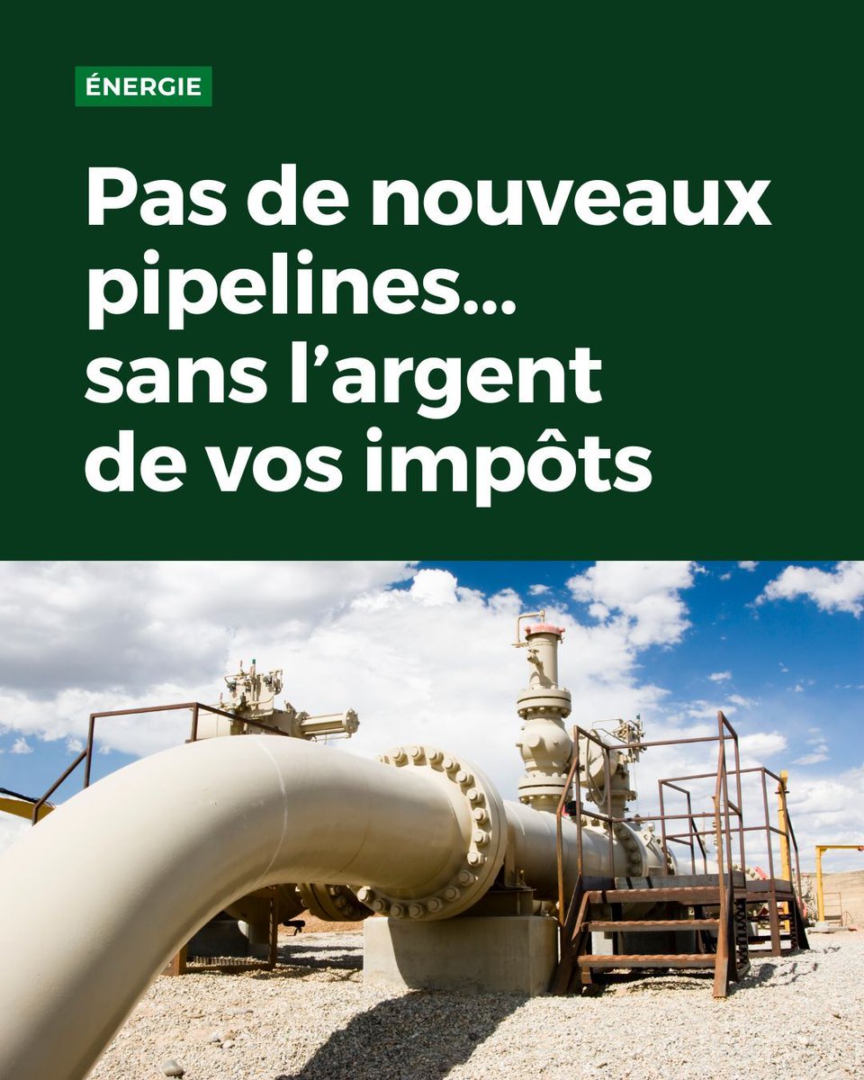 PIPELINES | Pour voir le jour et être rentables, les pipelines devraient être financés par les impôts des Canadien-ne-s, selon notre nouveau rapport réalisé avec des chercheurs de l’Institut des sciences de l’environnement de l’UQAM.

À lire ➡️  buff.ly/09HHIiY