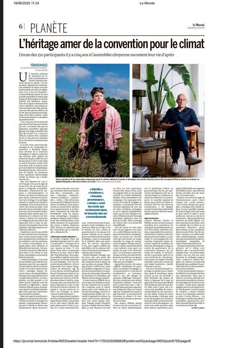 👉Ok je suis dans Le Monde 🗞️de demain mais j'ai un gros doute sur le monde 🌍 d'après.