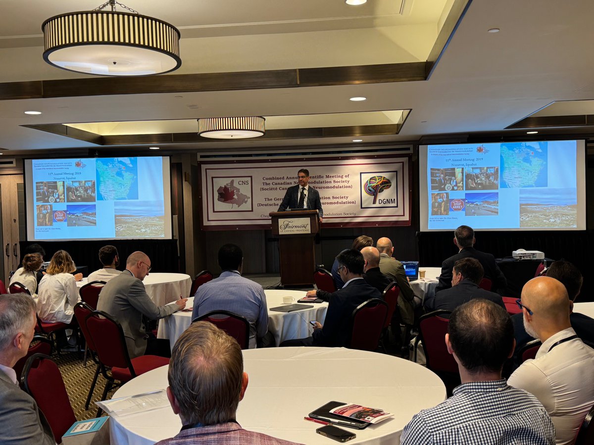 CanNeuromod's tweet image. And we&apos;re live! 🎉
CNS-DGNM 2025 kicks off today with an opening address from our Society President, @DrAnujBhatia. Let the learning, networking, and inspiration begin. #neuromodulation