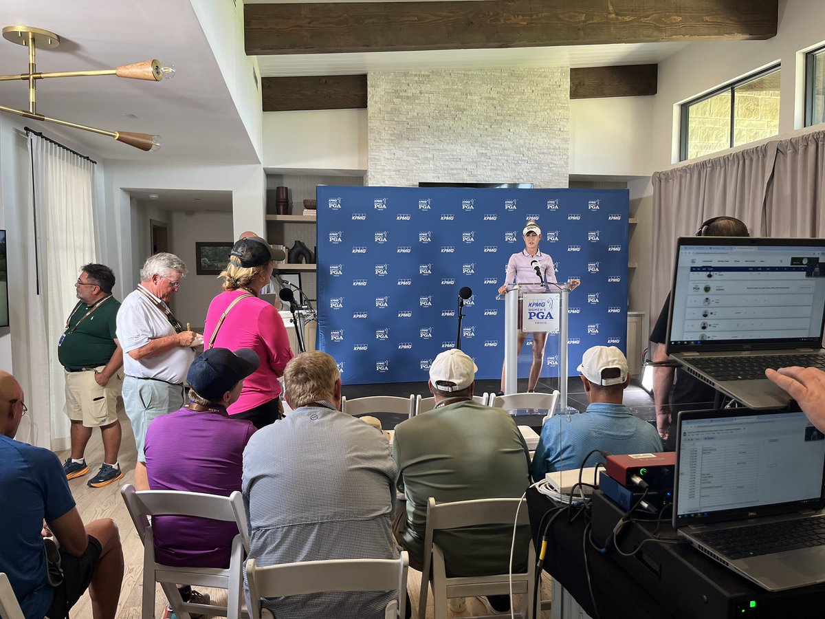 Nelly Korda says her neck is “getting better everyday.” She mentioned she doesn’t feel pain when swinging. 

Korda finished with an even score on her first day of the KPMG Women’s PGA Championship in Frisco, TX.

#KPMGWomensPGA