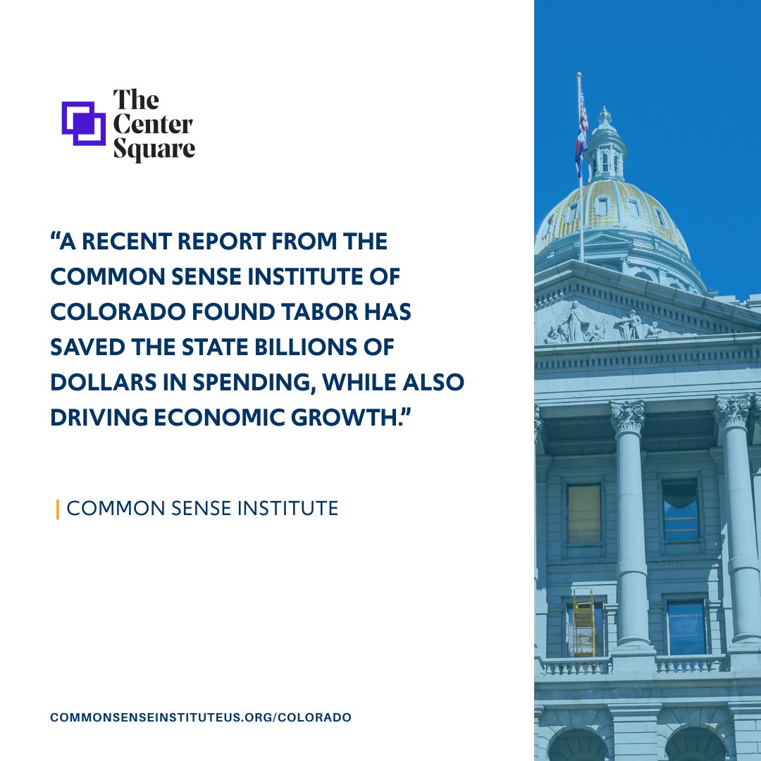 Common Sense Institute Colorado (@csinstituteco) on Twitter photo If TABOR had been repealed before 2021, Coloradans would have paid $1.9 billion more in personal taxes and received $7.3 billion less in transfer payment.
Learn more about the economic impacts of TABOR here: commonsenseinstituteus.org/colorado/resea…
Read the <a href="/thecentersquare/">The Center Square</a> article here: If TABOR had been repealed before 2021, Coloradans would have paid $1.9 billion more in personal taxes and received $7.3 billion less in transfer payment.
Learn more about the economic impacts of TABOR here: commonsenseinstituteus.org/colorado/resea…
Read the <a href="/thecentersquare/">The Center Square</a> article here: