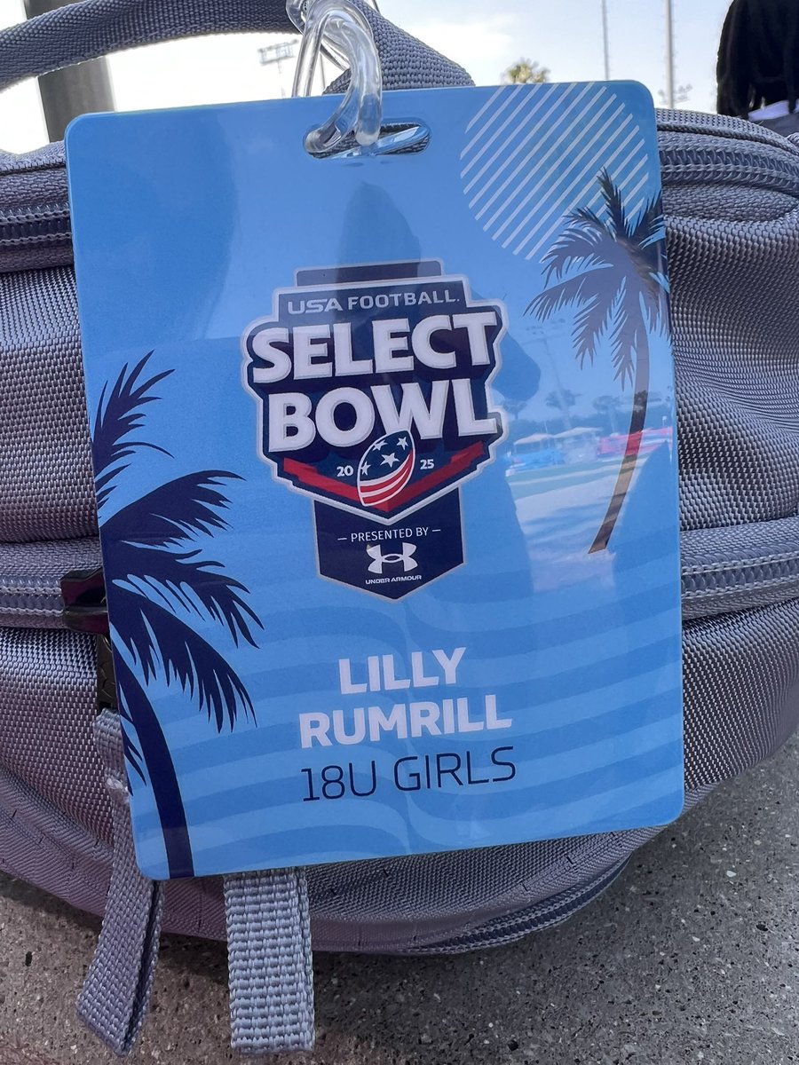 jules0871's tweet photo. Watch @LillyRumrill compete in the USA Select Bowl tomorrow. Game times are 1pm, 3pm, 5:30pm &amp; 8:30pm est.  She is on the 18u Grey team. Let’s go! 🇺🇸🏈

https://t.co/CoFIAjbRmb https://t.co/ULoWQhsSYc