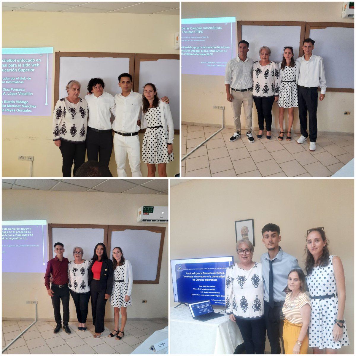 Natalia 🇨🇺 (@nataliauci16) on Twitter photo ¡Qué orgullo! contribuir a la formación de 7 nuevos ingenieros en la <a href="/universidad_uci/">Universidad de las Ciencias Informáticas</a>. ¡Cuánto crecimiento profesional! Ver como aquellos alumnos de Álgebra en 1er año hoy el resultado de sus tesis contribuye a la informatización del proceso de pregrado <a href="/CubaMES/">MES</a>.
¡Felicidades! ❤ ¡Qué orgullo! contribuir a la formación de 7 nuevos ingenieros en la <a href="/universidad_uci/">Universidad de las Ciencias Informáticas</a>. ¡Cuánto crecimiento profesional! Ver como aquellos alumnos de Álgebra en 1er año hoy el resultado de sus tesis contribuye a la informatización del proceso de pregrado <a href="/CubaMES/">MES</a>.
¡Felicidades! ❤
