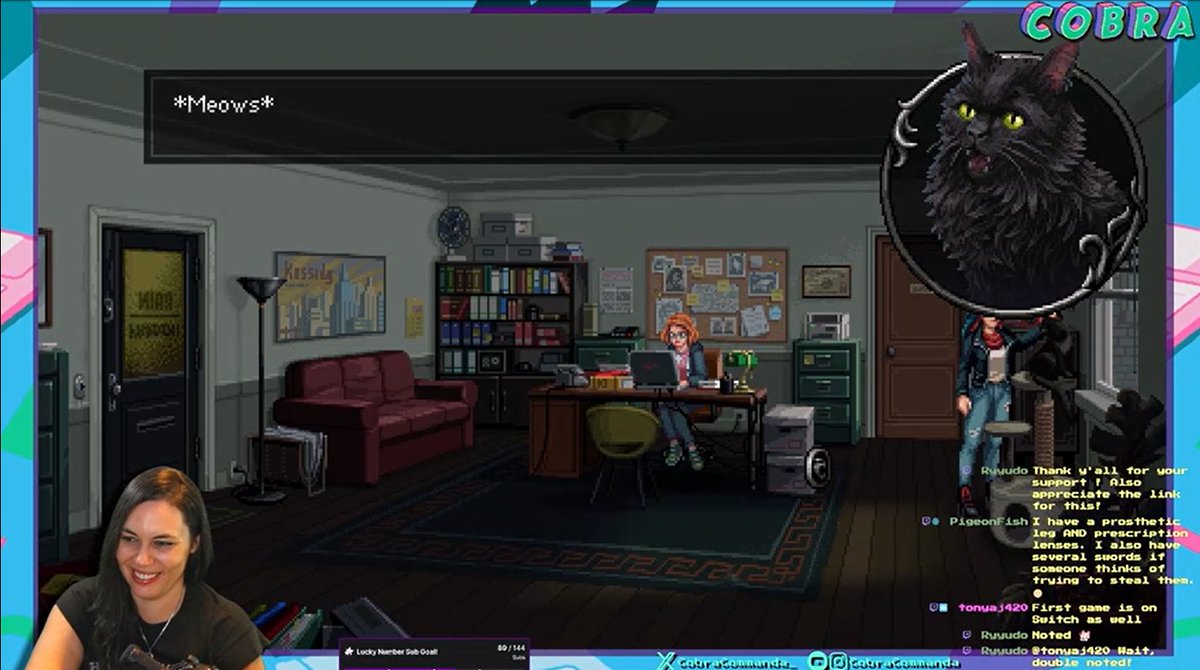 Cobra Commanda (@cobracommanda_) on Twitter photo Finished Kathy Rain 2 last night on-stream, and it is a masterpiece: nuanced, compelling characters, a gripping story, fun and fair puzzles, and the most dazzlingly gorgeous pixel art I've seen in a long time. 🤩 Be sure to support <a href="/ClifftopGames/">Clifftop Games — KR2 OUT NOW!</a> and <a href="/RawFury/">Raw Fury</a> so that hopefully we Finished Kathy Rain 2 last night on-stream, and it is a masterpiece: nuanced, compelling characters, a gripping story, fun and fair puzzles, and the most dazzlingly gorgeous pixel art I've seen in a long time. 🤩 Be sure to support <a href="/ClifftopGames/">Clifftop Games — KR2 OUT NOW!</a> and <a href="/RawFury/">Raw Fury</a> so that hopefully we