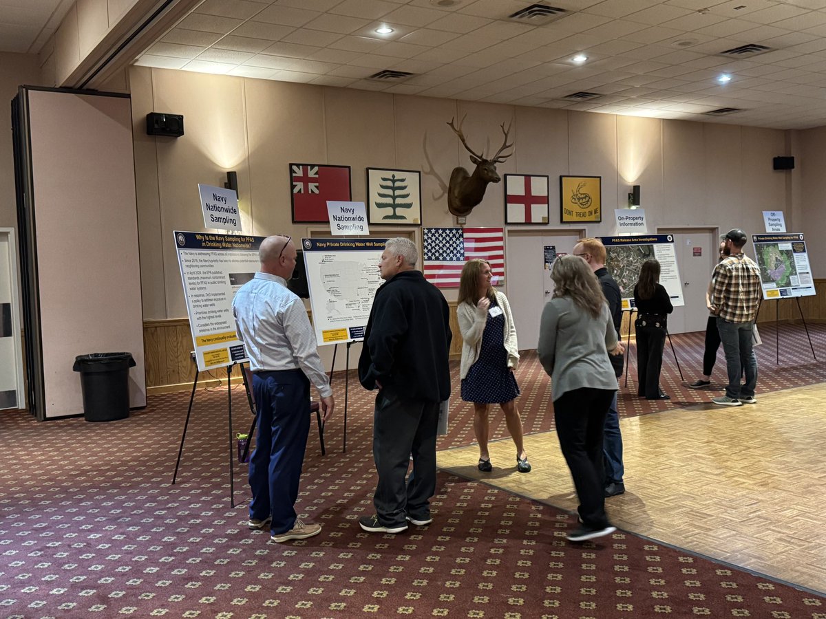 Navy Supply Mech held an open house for nearby private well owners to sign up to have the Navy sample their wells for certain PFAS. The Navy is offering to install point of use filters at properties where sample results indicate PFAS concentrations exceed the DOD action level.