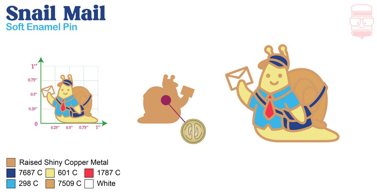 TeeKetch's tweet image. I have approved proofs and we are making snail mail pins!
Hope to have them up in the webstore soon(ish)