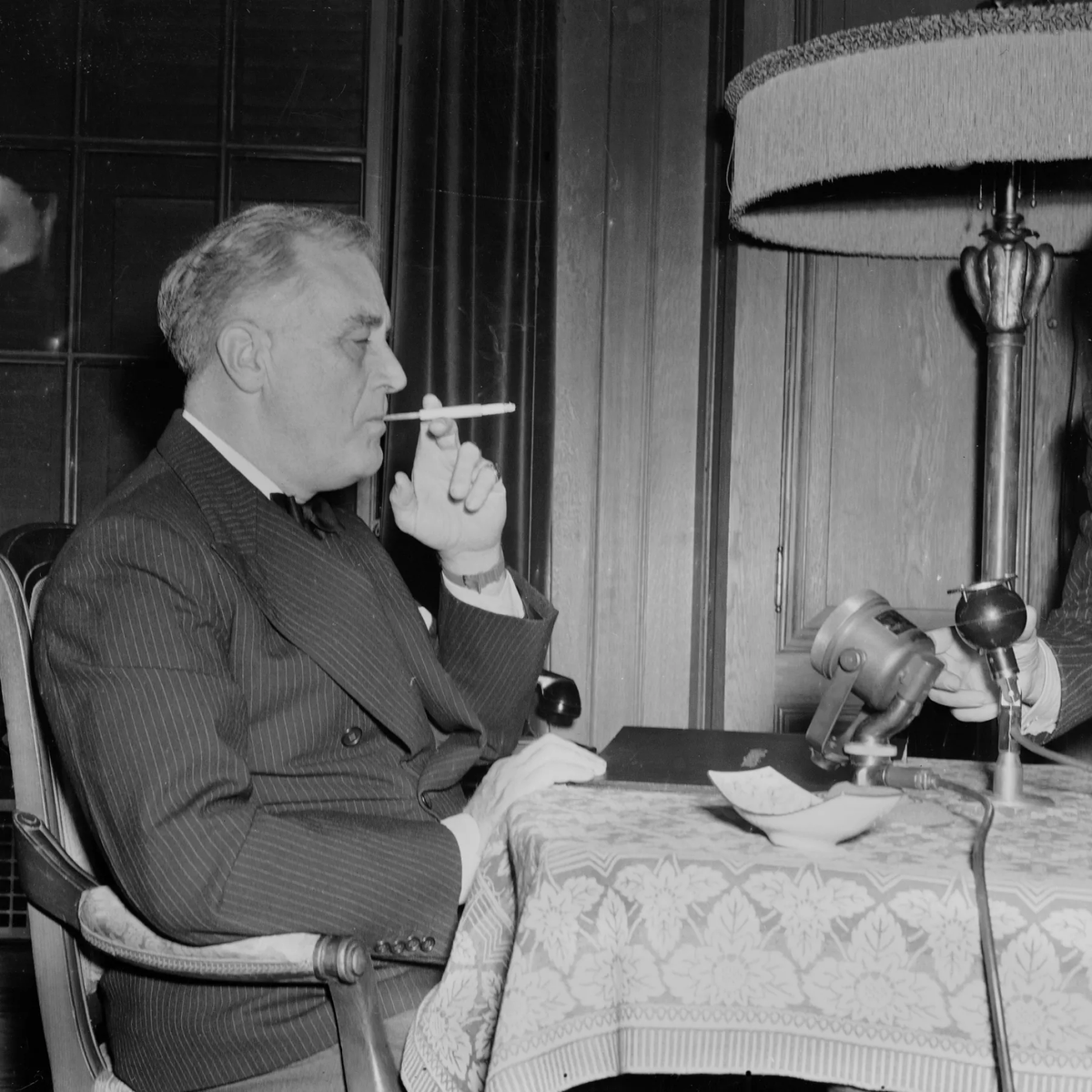 Getting into cigarettes exclusively so I can smoke them out of one of those long mouthpieces that FDR used