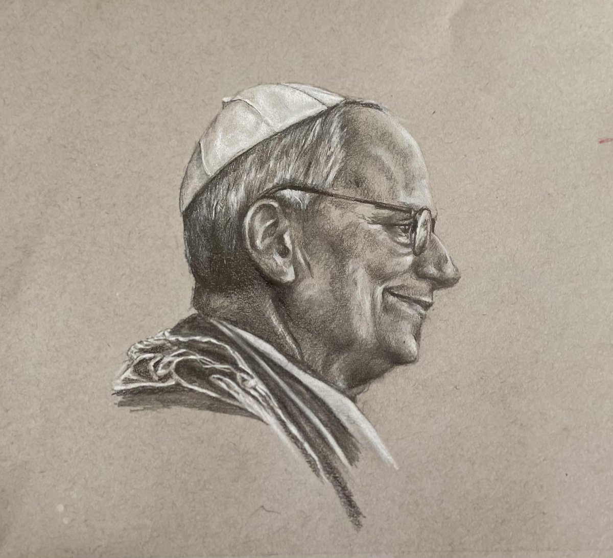 Neddamred's tweet photo. Lord, bless Leo, our Pope:
we pray that his faith may not fail,
and that he may strengthen his sisters and brothers.
~ Father, put new hearts within us.
#Vesers #EveningPrayer #Prayer #PrayforthePope #JesusChrist
Drawing by Izzi Shaw https://t.co/mvAsEGzSO5