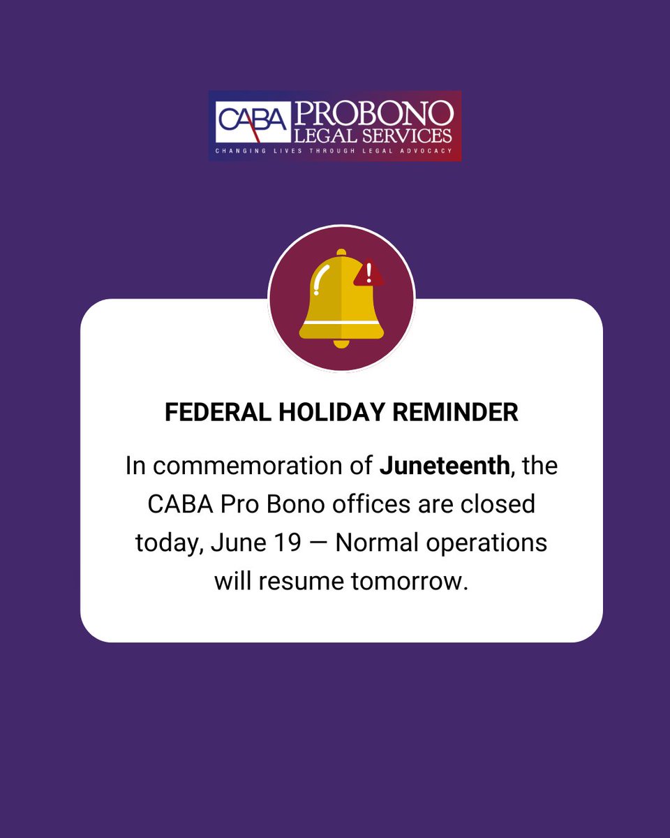 In observance of Juneteenth, our offices will be closed today, June 19. Enjoy a restful and peaceful federal holiday. We’ll resume normal operations tomorrow.