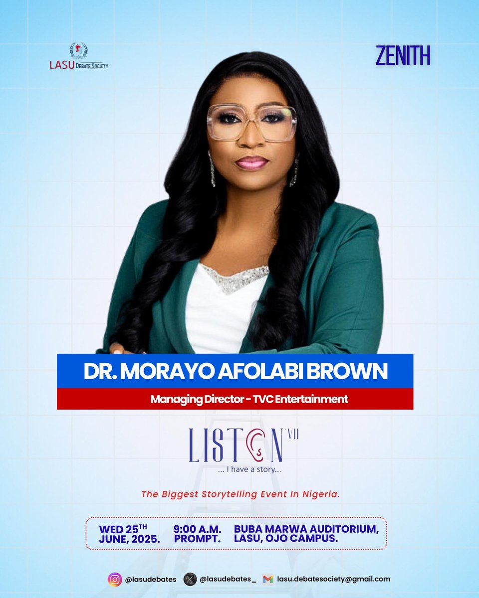 Lasudebates's tweet image. You&apos;ve aired Your View, now come hear Her View.
👇🏽👇🏽👇🏽👇🏽👇🏽