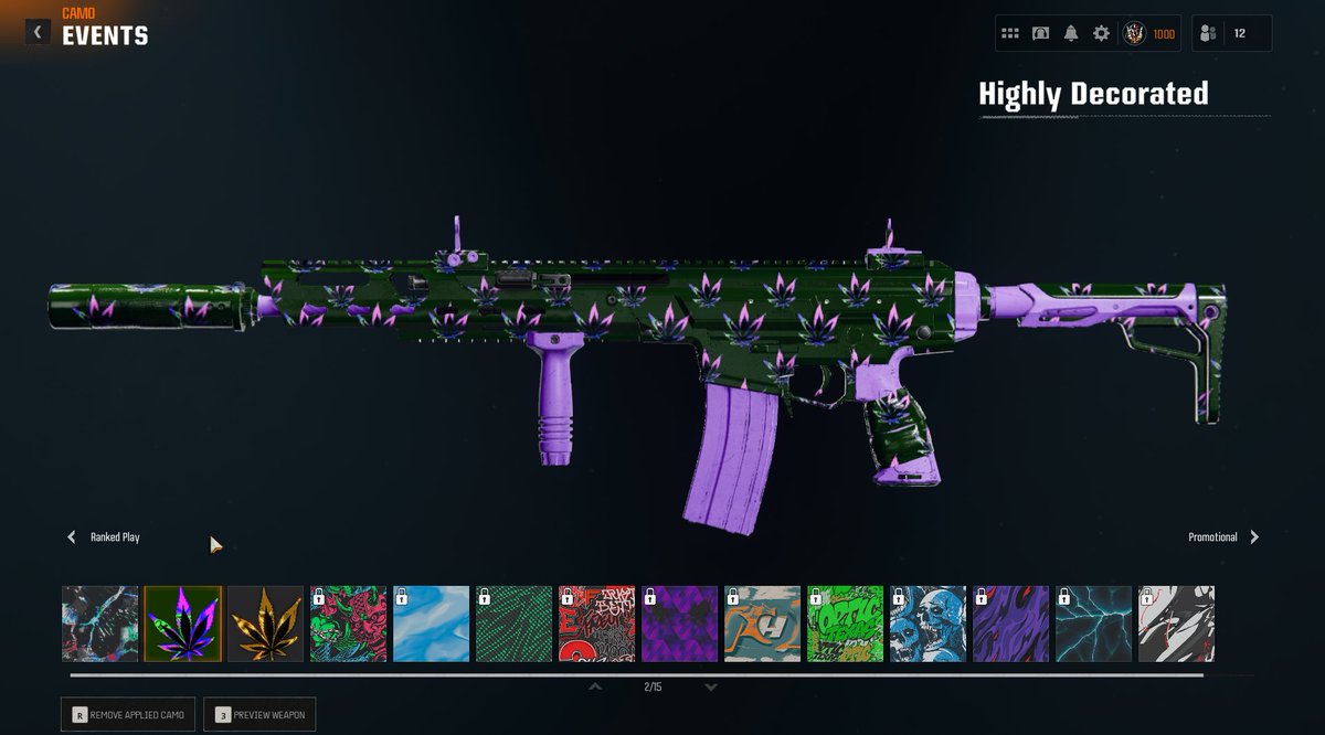 BO6 Season 4 Reloaded update is adding just its second event camo in a yet-to-be-revealed event.

Meanwhile, MWIII delivered:
- 41 Event Camos (incl. Zombies, JAK of All Trades, GET HIGH3R…)
- 26 Warzone Camos (Champion's Quest, seasonal, easter eggs)
- 2 Twitch Drop Camos (CDL)