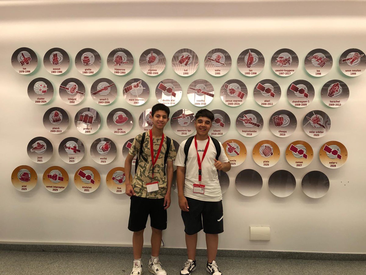 IES Juan de Mairena (@sectionmairena) on Twitter photo Ayoub y Marcos disfrutan estos días del premio por ganar la III Competición STEM y visitan la ESA y el Planetario de Madrid. ¡Un abrazo fuerte a Leroy, que no ha podido venir con nosotros! <a href="/ampamairena/">AMPA JUAN DE MAIRENA</a> <a href="/sansecomunica/">Ayuntamiento de San Sebastián de los Reyes</a> Ayoub y Marcos disfrutan estos días del premio por ganar la III Competición STEM y visitan la ESA y el Planetario de Madrid. ¡Un abrazo fuerte a Leroy, que no ha podido venir con nosotros! <a href="/ampamairena/">AMPA JUAN DE MAIRENA</a> <a href="/sansecomunica/">Ayuntamiento de San Sebastián de los Reyes</a>