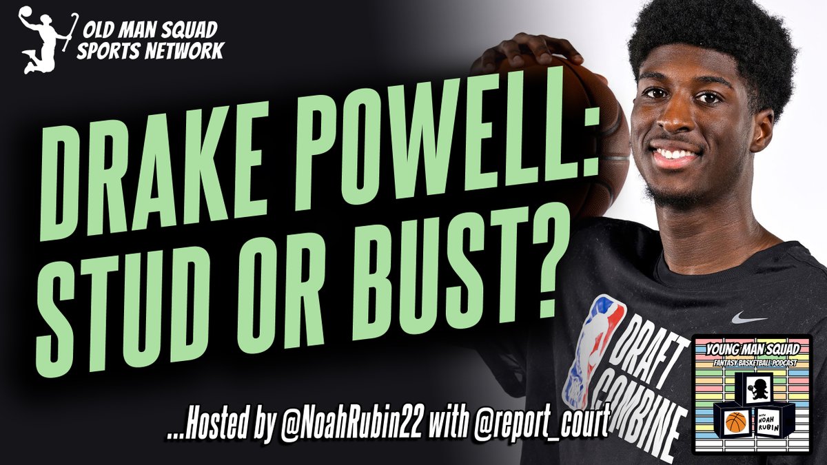 Old Man Squad Sports Network (@oldmansquad) on Twitter photo Is Drake Powell a stud in the making or could he bust hard? <a href="/NoahRubin22/">Noah Rubin</a> asks <a href="/report_court/">Stone Hansen</a> the hard-hitting draft questions that keep you up at night in this terrific episode!
YT: youtu.be/pkjsQw5fvGw Is Drake Powell a stud in the making or could he bust hard? <a href="/NoahRubin22/">Noah Rubin</a> asks <a href="/report_court/">Stone Hansen</a> the hard-hitting draft questions that keep you up at night in this terrific episode!
YT: youtu.be/pkjsQw5fvGw