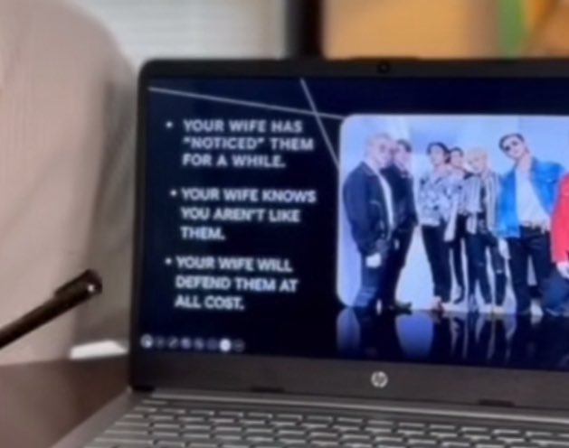 userbfIy's tweet photo. this guy on tiktok is making a “how to be a bts army husband” course  😭 https://t.co/tKQ08cFVI0