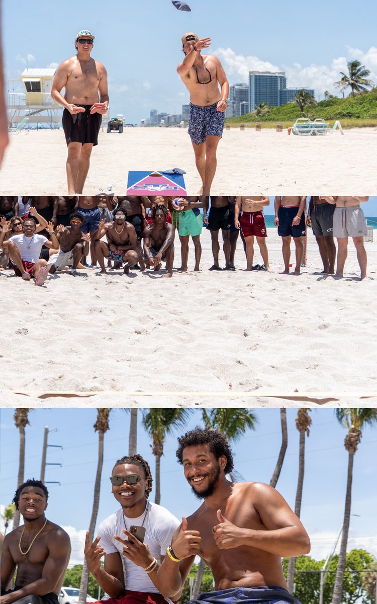 STU_Football's tweet image. Beach days are the best day