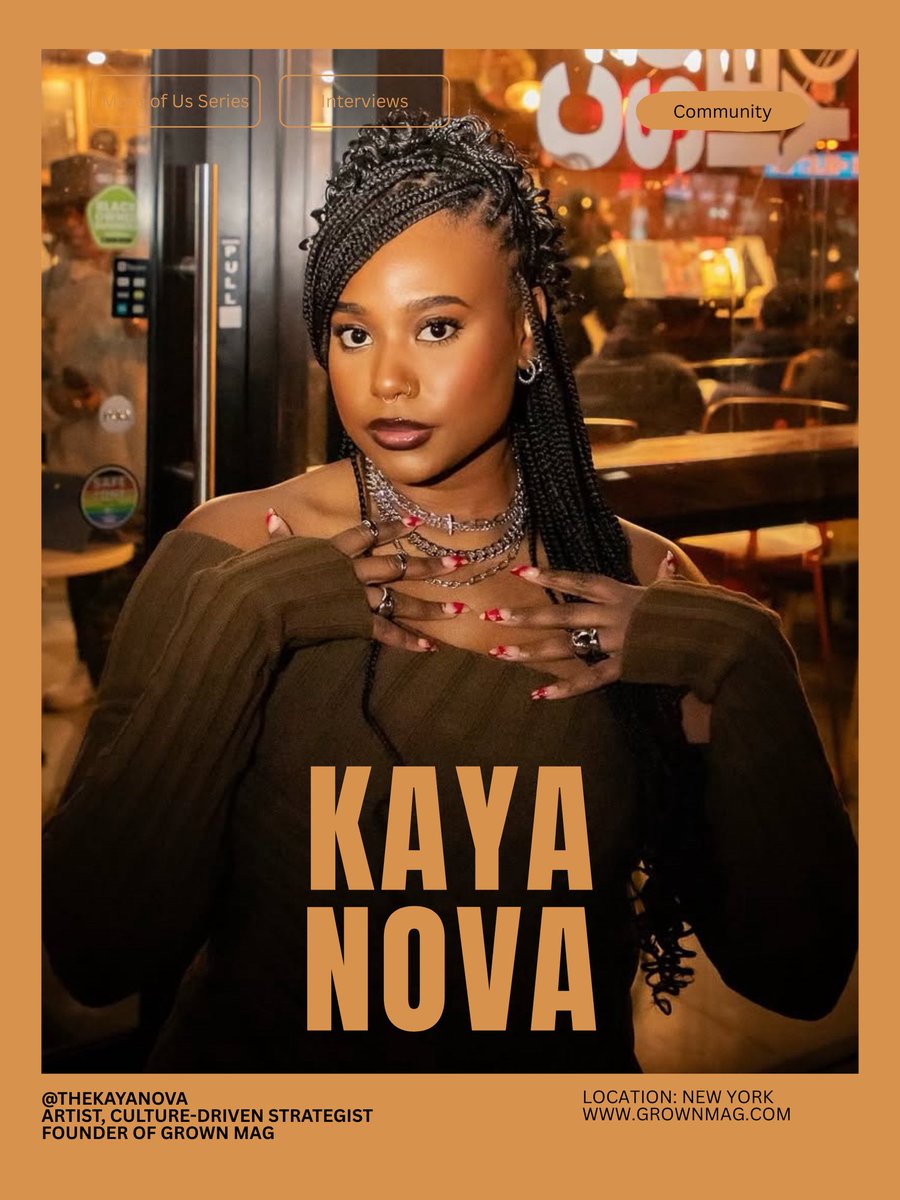 thekayanova's tweet image. Thank you We Are Made for letting me share my story about building my life as a musician &amp;amp; founder of @itsgrownmag 🤎 wearemade.net/moreofus/kaya-…