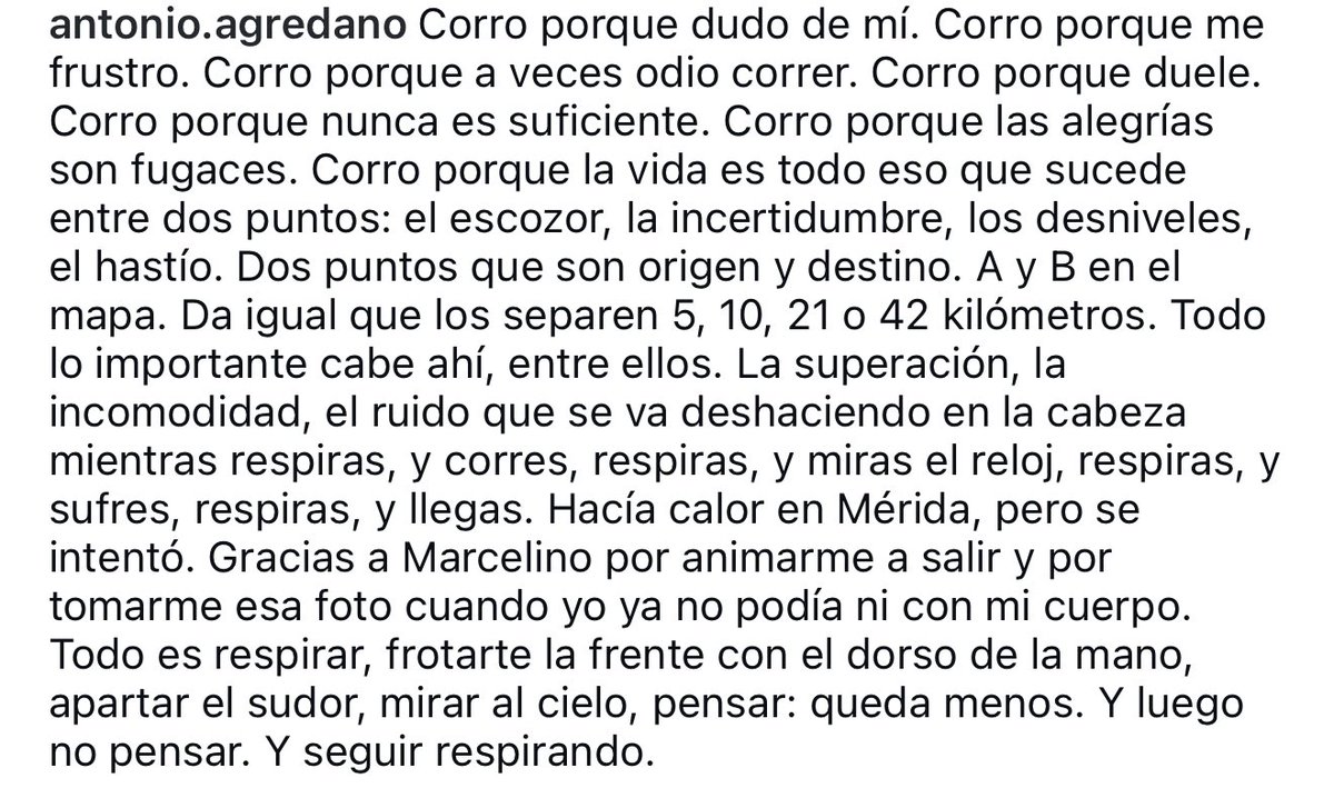 Correr. Lo que cuesta seguir respirando. Esto de <a href="/antonioagredano/">Antonio Agredano</a>