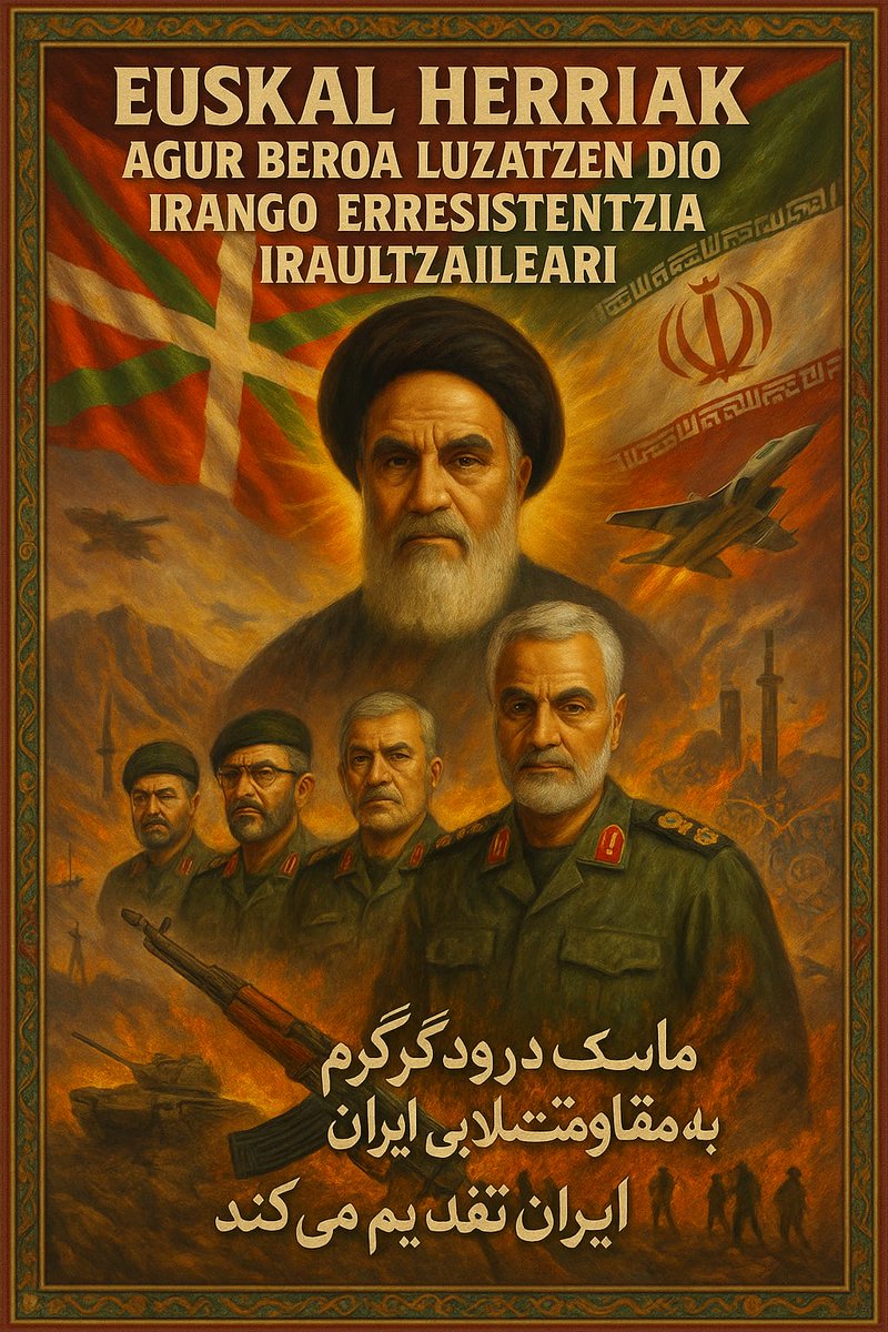 Euskal Herriak agur beroa luzatzen dio Irango Erresistentzia Iraultzaileari.