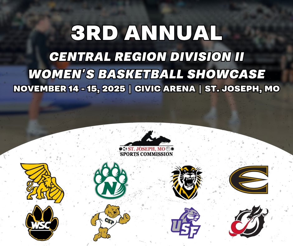 ELITE LEVEL DIVISION II MEN'S &amp; WOMEN'S BASKETBALL RETURNS TO CIVIC ARENA TO TIP-OFF THE 2025 SEASON! #StJoMoSports 

stjomosports.com/event/2025-d2c…

stjomosports.com/event/ncaa-div…