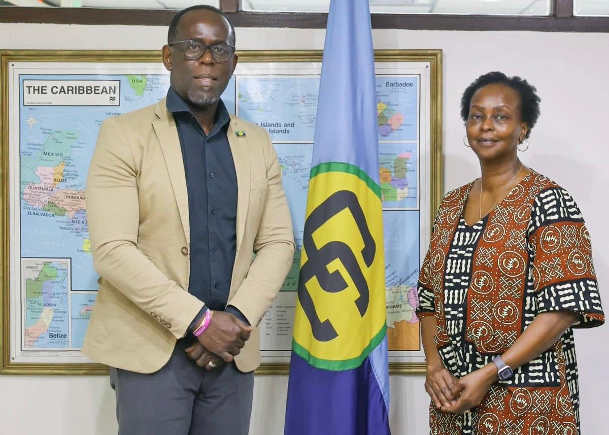 UN Guyana (@unguyana) on Twitter photo 🤝 Strengthening collaboration was at the heart of recent discussions between <a href="/JeanKamau/">Jean Kamau</a> & <a href="/ArmstrongAlexi1/">Armstrong Alexis Deputy Secretary General- CARICOM</a>, Deputy Secretary-General of <a href="/CARICOMorg/">CARICOM: Caribbean Community</a>. Together, they explored opportunities to advance regional priorities & accelerate progress on the #SDGs across the Caribbean. 🤝 Strengthening collaboration was at the heart of recent discussions between <a href="/JeanKamau/">Jean Kamau</a> & <a href="/ArmstrongAlexi1/">Armstrong Alexis Deputy Secretary General- CARICOM</a>, Deputy Secretary-General of <a href="/CARICOMorg/">CARICOM: Caribbean Community</a>. Together, they explored opportunities to advance regional priorities & accelerate progress on the #SDGs across the Caribbean.