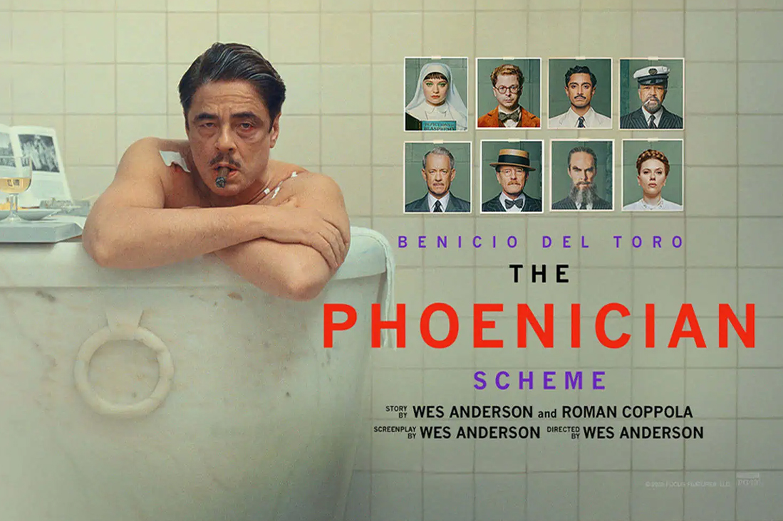 Plazamacorg's tweet image. 🍿🎥 Last chance to see—THE PHOENICIAN SCHEME—playing tonight at 7:30PM! For showtimes and tickets, go to plazamac.org.