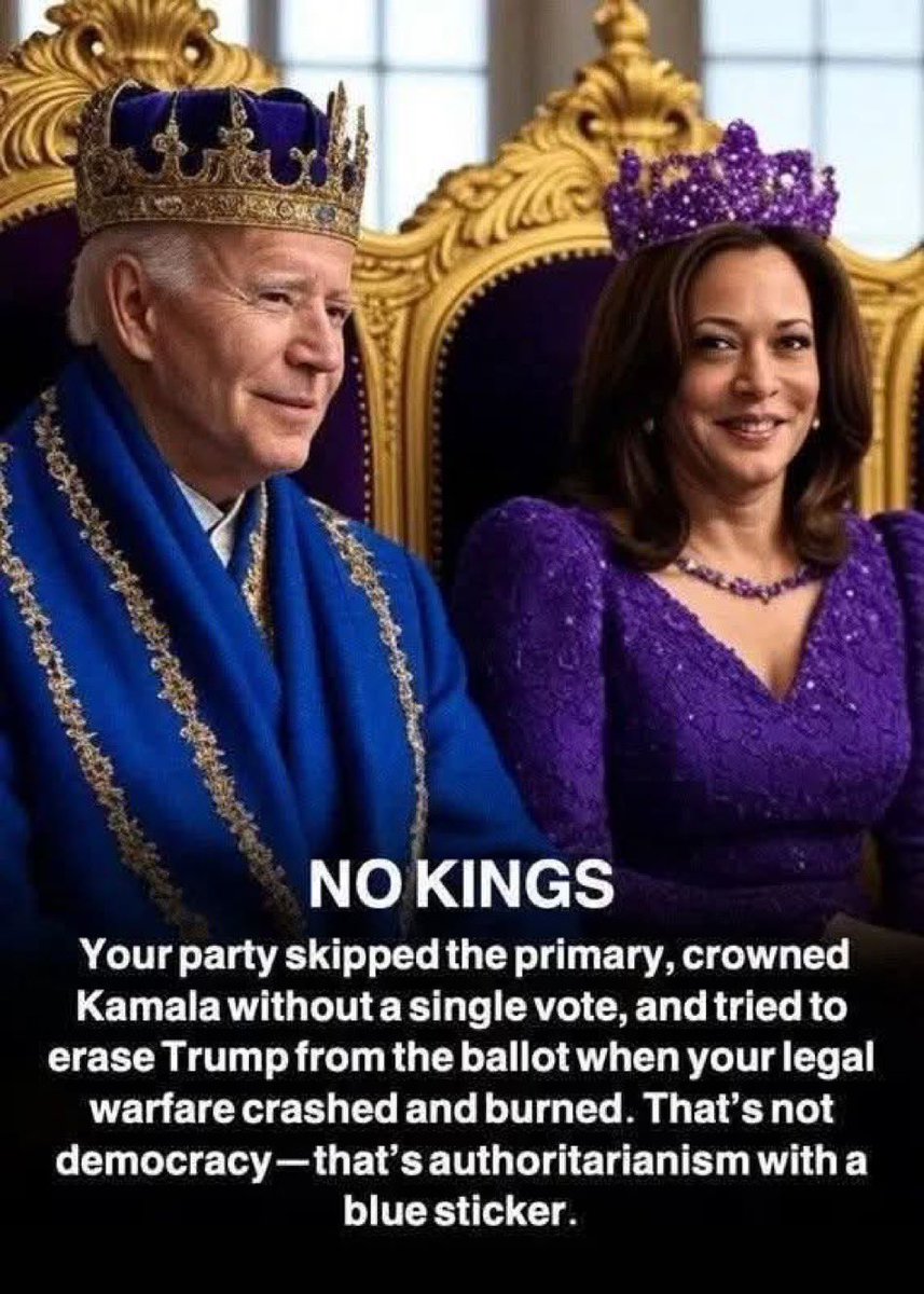 Jenny Penny (@fatkat1991) on Twitter photo <a href="/BernieSanders/">Bernie Sanders</a> We have no kings because you were allowed to protest . If we had a king that would not have happened . You are a bunch of hypocrites who have your own oligarchs. And you had a king in office of 4 years of Biden. <a href="/BernieSanders/">Bernie Sanders</a> We have no kings because you were allowed to protest . If we had a king that would not have happened . You are a bunch of hypocrites who have your own oligarchs. And you had a king in office of 4 years of Biden.