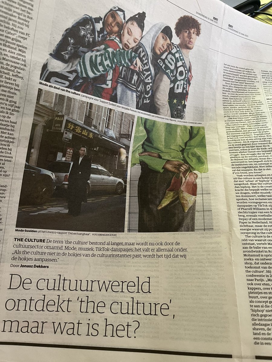 Vandaag een #longread in het cultureel supplement NRC  gisteren bij UNESCO  in Parijs een groot event rond het geruchtmakend advies van de Nederlandse UNESCO Commissie: unesco.nl/sites/default/…