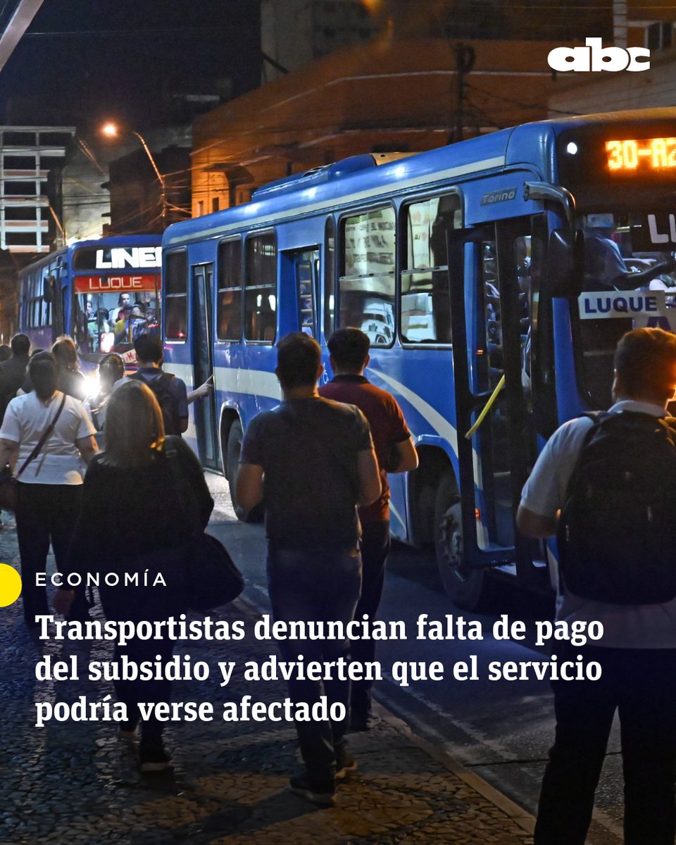 El transporte público paraguayo no solo es una porquería, encima está sometido a la extorsión de un grupo de atorrantes que piden cada vez más subsidio para un servicio en total decadencia.
Se tendrían que anular los contratos de las empresas que no cumplen con sus obligaciones.