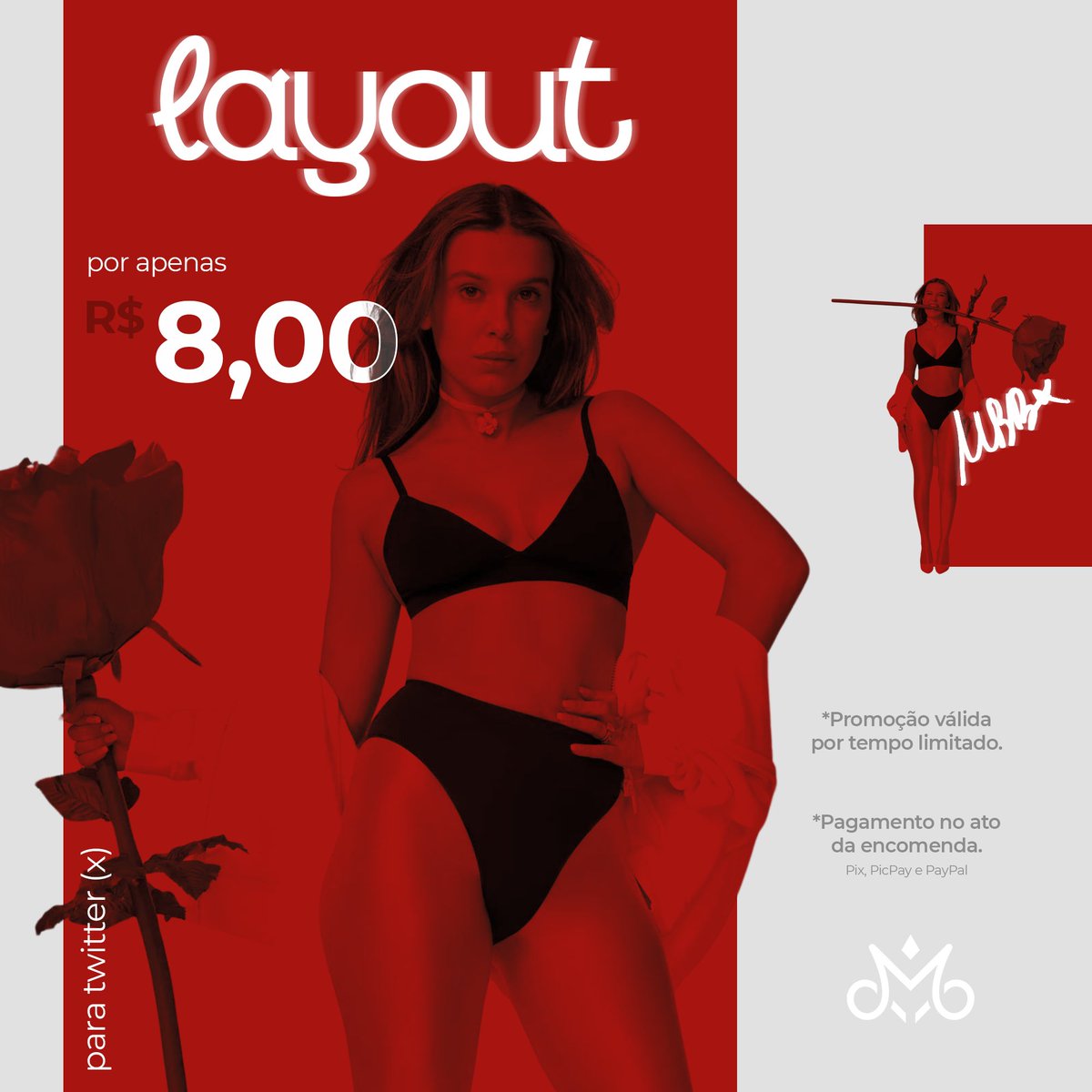 Não deixe para depois o layout novinho que você pode encomendar hoje!

 🌹 Layout de Twitter X (Header e ícones) por apenas R$8,00.

Me chame agora mesmo na DM e venha garantir seu layout!