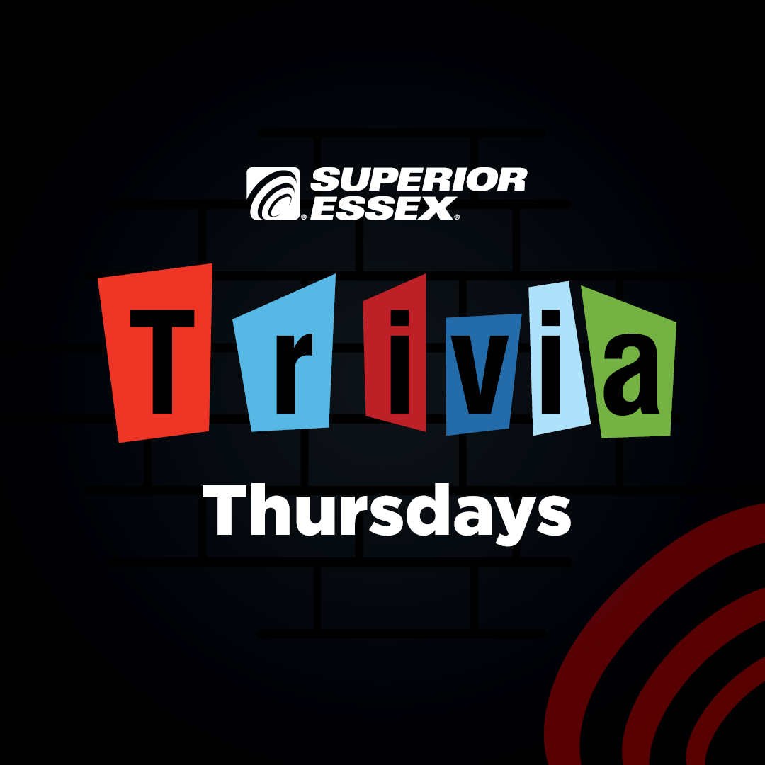 What kind of cable does Superior Essex manufacture for smart building applications? 

Drop your guess below👇

 A) Coaxial cable 
 B) Fiber optic cable 
 C) Category cable (Cat 5e, Cat 6, etc.) 
 D) Both B and C 

#SuperiorEssexCommunications #connectivitymatter #Trivia