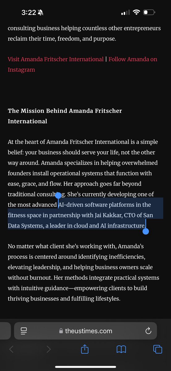 The USTimes. This year’s media run for me is going to be a big one