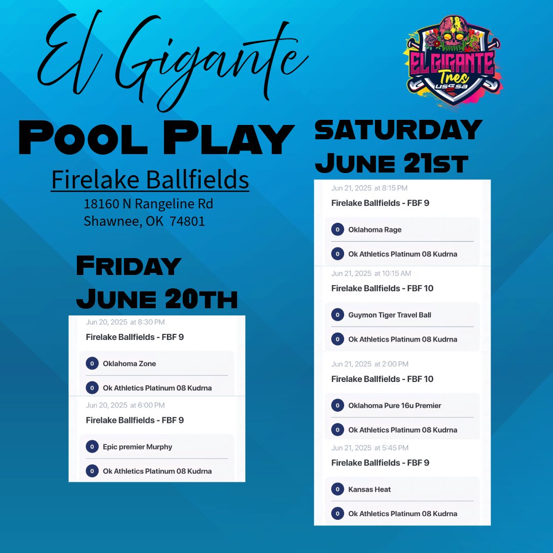 Time for softball at home!!  Playing in Oklahoma this weekend.