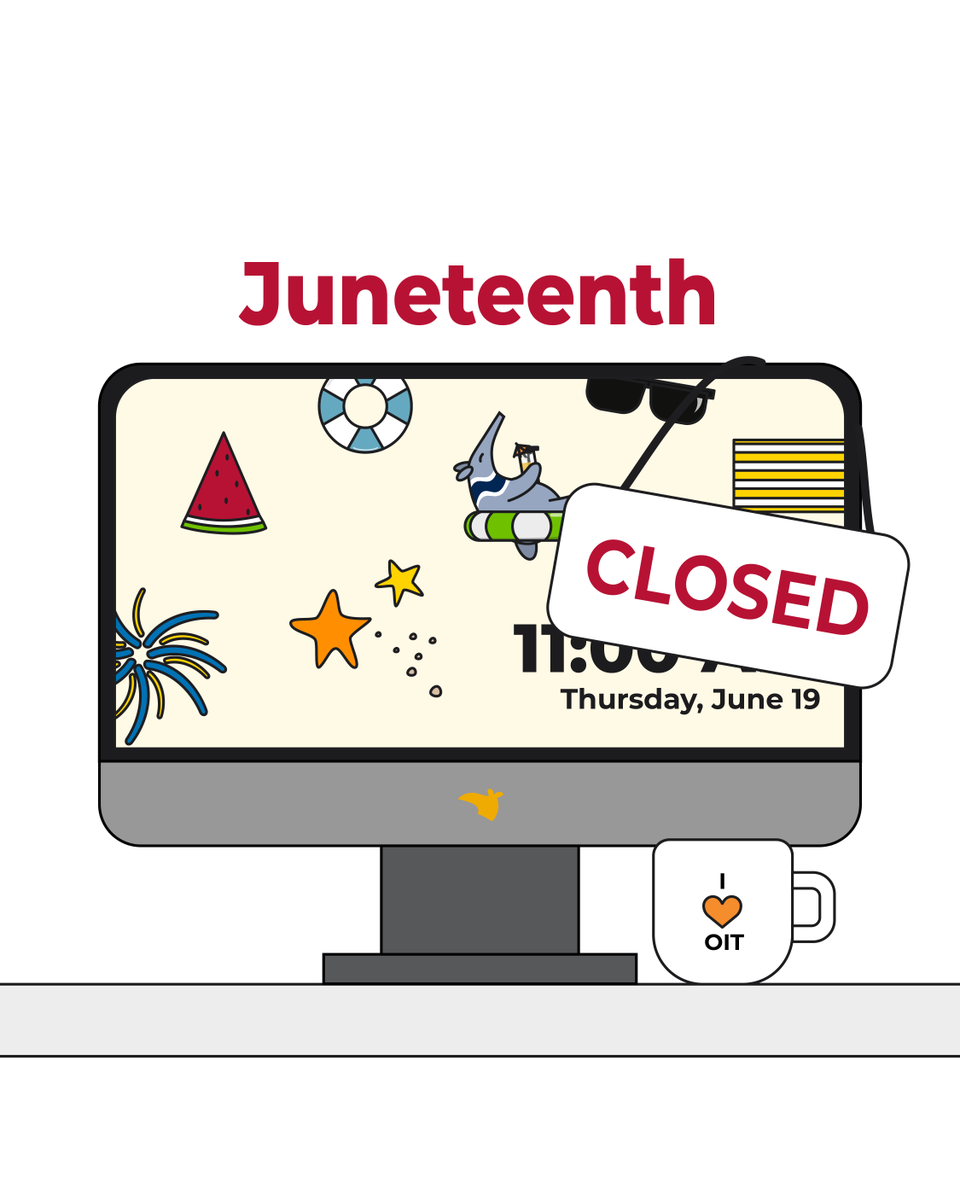In honor of Juneteenth, our Help Desk will be closed on Thurs, June 19, 2025. 💻📞 We’ll reopen on Fri, June 20, ready to assist with all your tech needs!

📌Need immediate assistance? Visit ZotDesk on the OIT website for helpful resources available 24/7. oit.uci.edu/zotdesk/