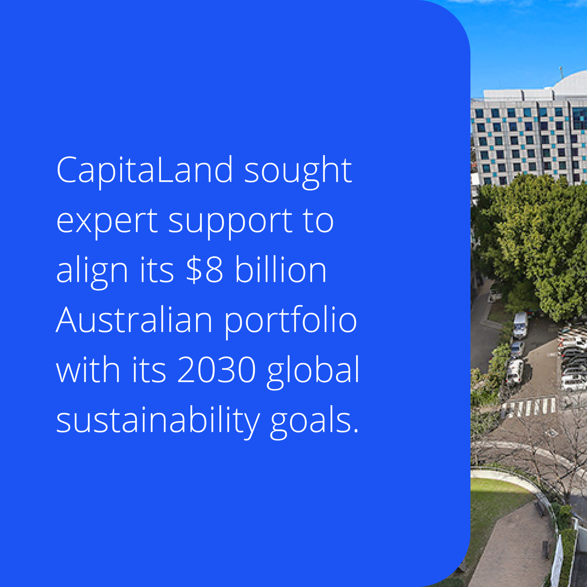 Colliers's tweet image. Over the past three years, we’ve helped @CapitaLand cut emissions intensity by 30%+ and boost Green Star ratings across their Australian portfolio. 
Learn more: ow.ly/PjMJ50WaeyG 
#ColliersImpact #Sustainability #PropertyManagement #NetZero