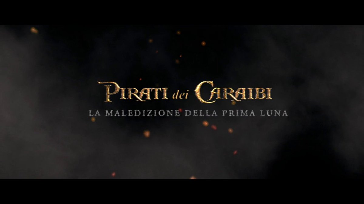 LocaliseLibrary's tweet image. When the first "Pirates of the Caribbean" film was released in Italy, it was presented as La Maledizione della Prima Luna. This is also reflected on the original localization. However, on later releases, the franchise title was added, and the localization was redone.