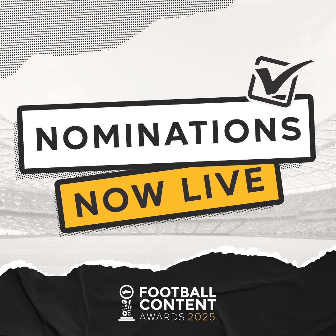 aroundgroundsss's tweet image. 🏆NOMINATIONS
Nominate me for the football content awards. @The_FCAs
Two categories you can nominate Around The Grounds for
• Best In Non-League
• Best In Video - Creators
Follow the link fill out the details and submit.
docs.google.com/forms/d/e/1FAI…
Any nominations would…