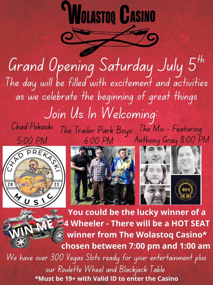 chicky polchies (@chiefallanjr) on Twitter photo Save the date JUL 5, 2025 ~ Wolastoq Casino <a href="/Sitansisk/">St. Mary's First Nation</a> (19+) #Fredericton #NewBrunswick Save the date JUL 5, 2025 ~ Wolastoq Casino <a href="/Sitansisk/">St. Mary's First Nation</a> (19+) #Fredericton #NewBrunswick