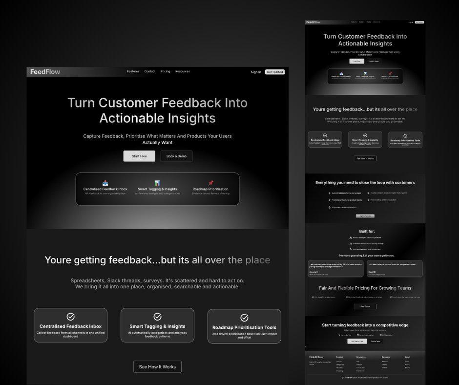 Take a look at this recent landing page for a website I recently built for a tech client 💻

Any changes you’d make?