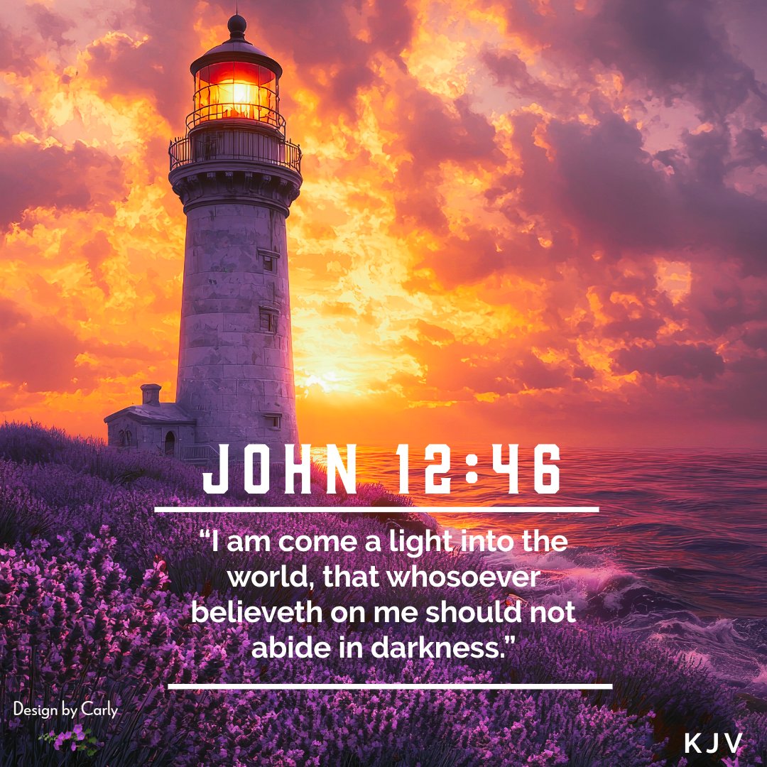 “I am come a light into the world, that whosoever believeth on me should not abide in darkness.”

John 12:46 (KJV) 🪔