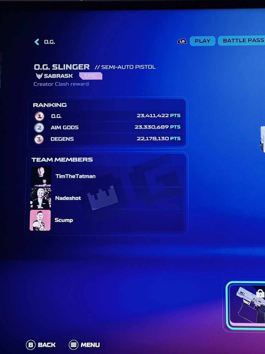 O.G. MADE A HUGE PUSH TO FIRST!!  We are neck and neck with AIM Gods.  Suck it xQc 🤣