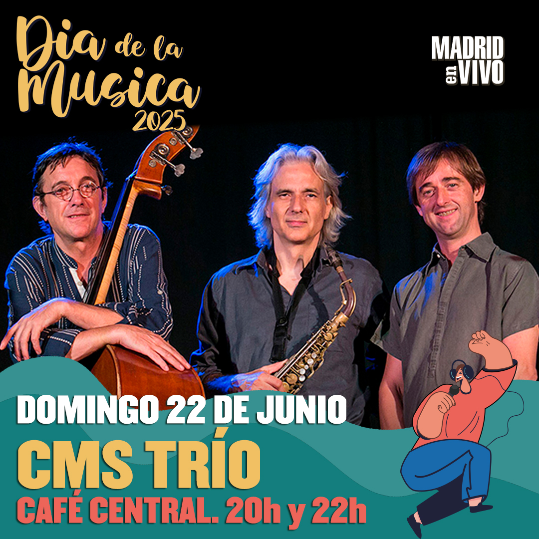 20, 21 y 22 de junio
Pases a las 20 h y a las 22 h

CMS

Javier Colina - contrabajo
Marc Miralta - batería
Perico Sambeat - saxo

Gracias por tu apoyo a la música en vivo.

#cafe #central #cafecentral #madrid #jazz #club #live #music