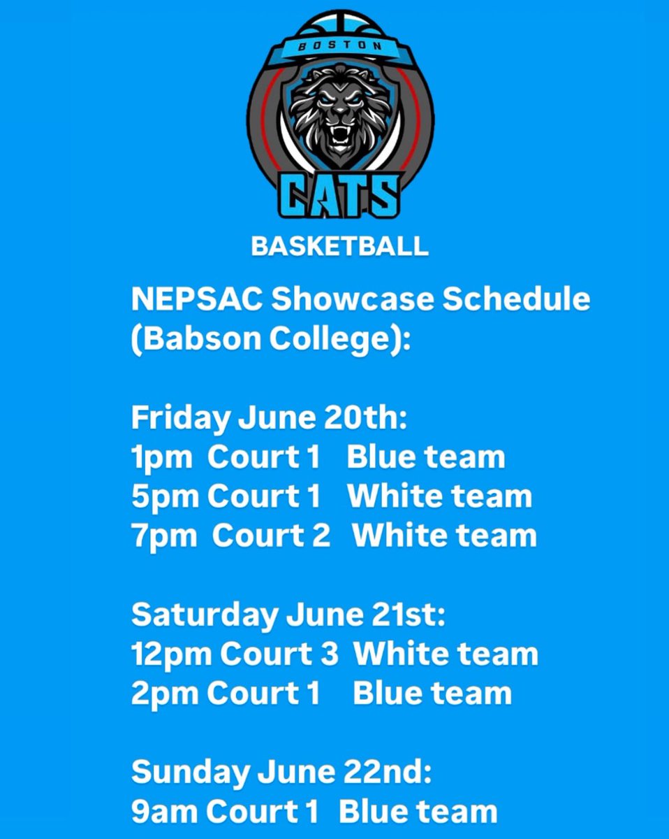 My schools schedule for this weekend! I am on the blue team! #Wecoming