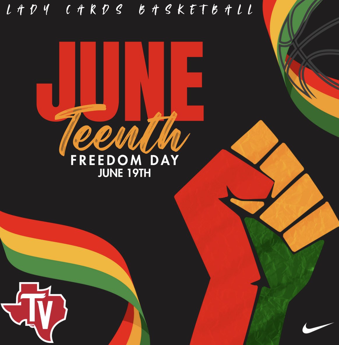 Today as we celebrate Juneteenth, we honor strength, resiliency, and freedom. 
❤️🖤💚💛