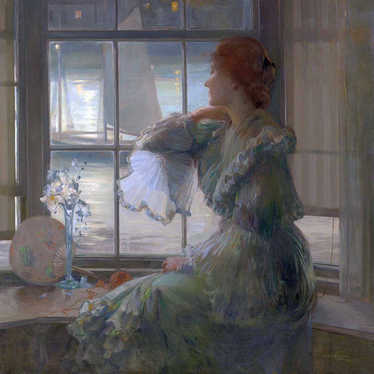 Pencere Kenarı 1906 tarihli Ressam Robert Burns