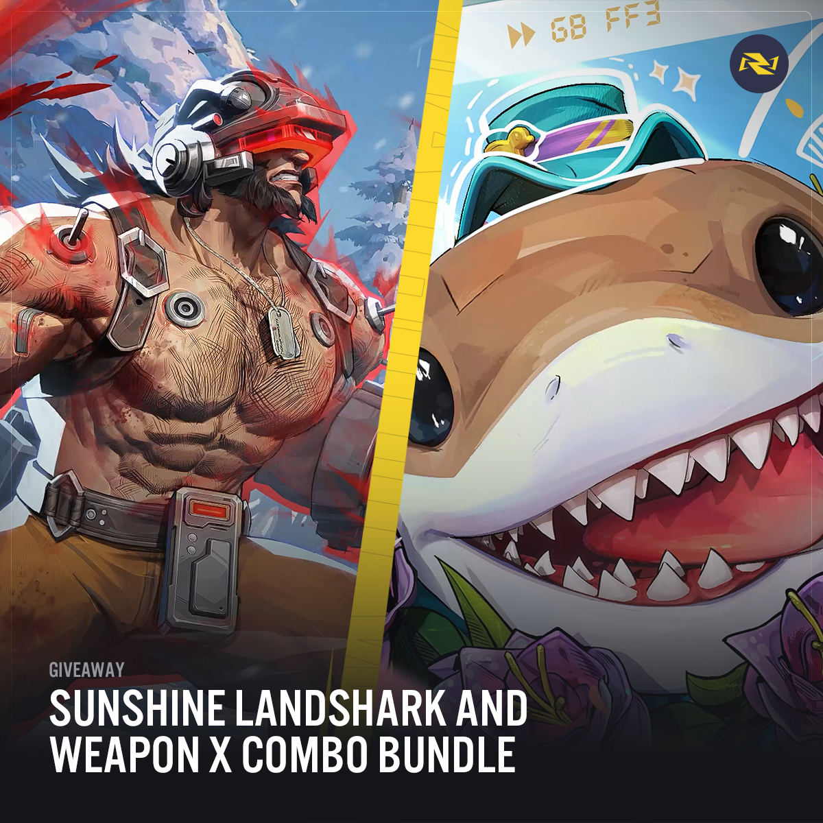 🦈 GIVEAWAY TIME for all the Jeff lovers!

Win the Sunshine Landshark + Weapon X Combo Bundle in Marvel Rivals! ☀️🐾

To enter:
1️⃣ Follow <a href="/EGL/">EGL (Esports Gaming League)</a>
2️⃣ Like &amp; RT this post!
3️⃣ Comment your main for an extra chance to win!

Good luck, agents! 💥 Winner announced next Friday, just before
